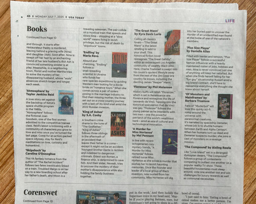 LA Times Bestseller List